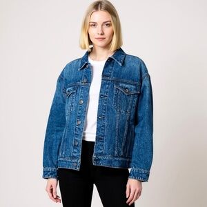 Rag & Bone Oversized Denim Jacket Women’s Max Trucker | Size M